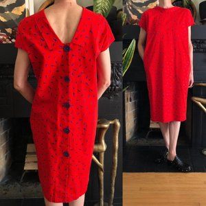 1980s Vintage Y's Yohji Yamamoto button back midi